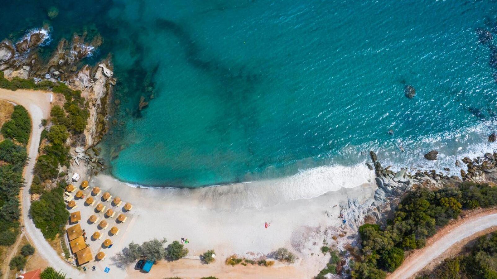 Aegean Beachfront Petriai Exterior foto