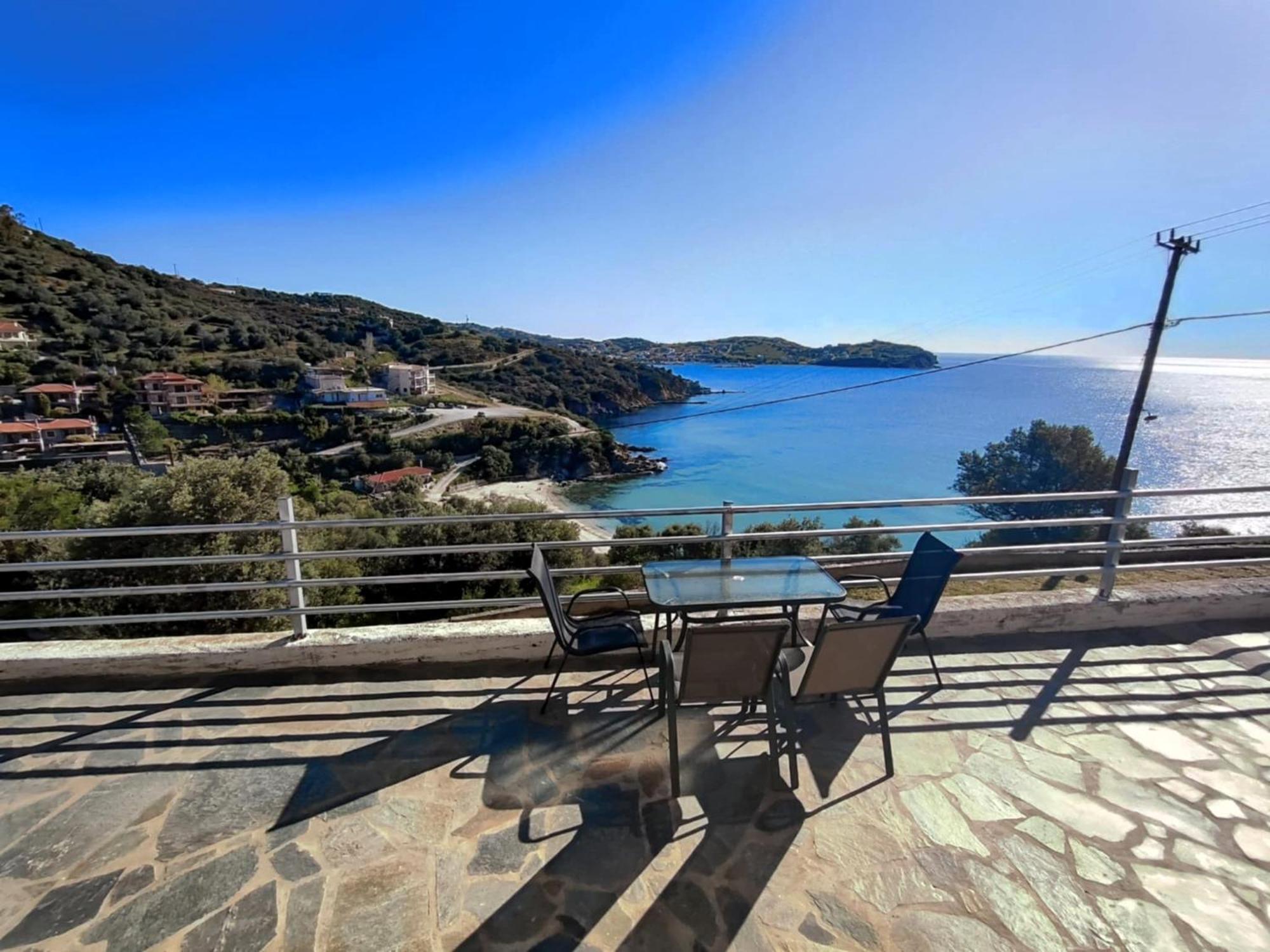 Aegean Beachfront Petriai Exterior foto